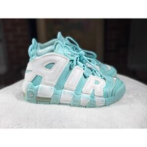 Nike Air More Uptempo GS Island Green White 415082-300 Youth 5Y / Women’s 6.5